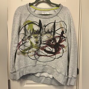 Proenza Schouler for Target Gray Sweatshirt with Abstract Print